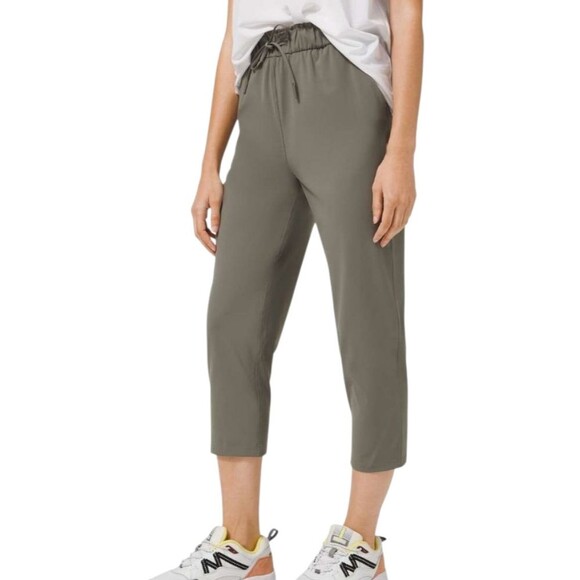 lululemon athletica Pants - Lululemon Keep Moving Crop 23" - Grey Sage